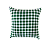 Capa de almofada com zíper - Xadrez Verde - Imagem 1