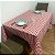Toalha De Mesa Retangular - Xadrez Vermelho - Imagem 1