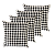 Capa De Almofada Com Zíper - Xadrez Preto - Imagem 3