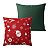 Kit 2 Capas De Almofada Natal Hoho + Linho Rustico Verde - Imagem 1