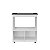Balcão Gabinete Branco Elisa Para Cooktop e Forno 5 Bocas - Moblis Móveis - Imagem 3