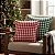 Kit 2 Capas De Almofada Decorativas P/ Natal - Xadrez Verde E Xadrez Vermelho - Imagem 4