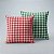 Kit 2 Capas De Almofada Decorativas P/ Natal - Xadrez Verde E Xadrez Vermelho - Imagem 1