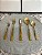 Jogo de Talheres Basic em Inox Dourado - Westwing (Apartamento Decorado) - Imagem 2