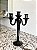 Candelabro em Vidro 3 Velas - Artesanal (Mostruário de Loja com Detalhe) - Imagem 1