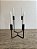 Candelabro em Ferro 4 Velas - Artesanal (Apartamento Decorado com Detalhe) - Imagem 1
