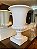 Vaso Imperial em Cerâmica Branca - Artesanal (Apartamento Decorado) - Imagem 1