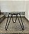 Mesa Lateral Sabiá com Tampo em Mármore Preto - Breton (Mostruário de Loja com Detalhe) - Imagem 1