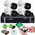 Kit 4 Câmeras VHD 1015 B + DVR Intelbras + App Grátis de Monitoramento, Câmeras HD 720p 10m Infravermelho de Visão Noturna Intelbras + Fonte, Cabos e Acessórios - Imagem 1