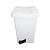 LIXEIRA C/PEDAL JSN 25LTS QUAD.BCO PP25B - Imagem 1
