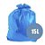 SACO PARA LIXO AZUL 15L ROLO C/100 - LEVE BRAINPACK - Imagem 3