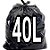 SACO P/LIXO 40L C/100 PRETO FLORILIX AL - Imagem 1