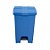 LIXEIRA C/PEDAL 60LTS QUAD. AZUL P60A - Imagem 1