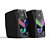Caixa de Som HP Multimedia Speaker 2.0 DHE-6000, LED Dinâmico, Efeito Estéreo, Preto - Imagem 3