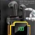 Fone Sem Fio Lehmox Bluetooth 5.3 Lef-pro90 Bateria 4 Horas Cor Preto Luz Verde-escuro - Imagem 3