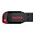 Pen Drive 64GB SanDisk Cruzer Blade, USB 2.0, Preto - SDCZ50-064G-B35 - Imagem 1