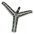 Eixo Tripé Lava E Seca Samsung DC97-14370E Wd106 Wd10m4 Wd0854 Wd11j6410aw - Imagem 1