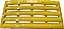 Veneziana Grade Rodapé Para Freezer Expositor Metalfrio - 36 x 67 - Amarelo - Imagem 1