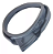 Borracha Gaxeta Porta Lava Seca Samsung Dc64-01810b Wf461asp - Imagem 1