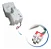 Motor Triturador Gelo 127v Refrigerador Samsung Da97-08802l Original - Imagem 3
