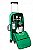 Kit Oxigênio Portátil 3 Litros Bolsa Verde Com Rodinhas (Sem Carga)-(cilindro pode ser na cor total verde) - Imagem 1