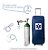 kit oxigênio portátil 3 litros com válvula click (0-15) - bolsa azul com rodinhas - Imagem 1