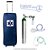 Kit Oxigênio Portátil 5 Litros Com Válvula Click (0-15) - Bolsa Azul Com Rodinhas - Imagem 1