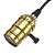 Pendente Industrial Retro Com Interruptor Cor Dourado - Imagem 2
