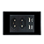 Tomada Dupla com Porta de Carregamento USB 4x2 - Imagem 2