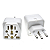 Adaptador Tomada Universal Europeu Uk Australia Eua Etc Para Brasil - Imagem 4