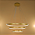Pendente Rings 3 Anéis Dourados Led Bivolt Cabo 3m 3000k - Imagem 2
