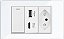 Tomada Com Interruptor E Entrada Usb E Tipo C Painel Vidro - Imagem 4