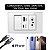 Tomada e Interruptor Painel de Vidro Acapabamento Premium com Portas Usb E Tipo C Carregamento Turbo iPhone 15 16 17 - Imagem 5