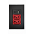 Tomada Dupla Vermelha Usb Tipo C Premium iPhone 15 16+ - Imagem 1