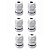 Kit 6 Conector Pg9 M16 Prensa Nylon Vedado Ip67 Protege - Imagem 1