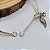 Pulseira / Bracelete 2 Pingentes | Asa e Coração Zircônia | Prata 925 Bali - Imagem 2