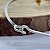 Pulseira / Bracelete 2 Pingentes | Asa e Coração Zircônia | Prata 925 Bali - Imagem 4