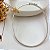 Pulseira Bracelete Liso Oval | Fio Quadrado | Prata 925 - Imagem 5