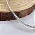 Pulseira Bracelete Liso Oval | Fio Quadrado | Prata 925 - Imagem 4