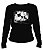 Camiseta manga longa feminina - Gato Dark. - Imagem 1