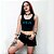 Camiseta top cropped feminino branco e preto The Cure Concert - Imagem 1