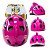 Capacete Infantil Absolute Kids Tubarão Rosa - Imagem 3