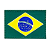 Emborrachado Bandeira do Brasil Colorida - Imagem 1