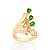 Anel Vaso Da Prosperidade Banhado A Ouro 18k Com Cristais Rommanel - Imagem 1