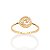 Anel Skinny Espiral Banhado A Ouro 18k Com Zircônias Rommanel - Imagem 1