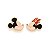 Brinco Mickey E Minnie Com Aplicação De Resina Rommanel - Imagem 1