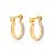 Brinco argola com detalhe em rhodium 1,3 cm Rommanel - Imagem 1