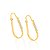 Brinco Argola Oval Com Detalhes Em Rhodium Rommanel - Imagem 1