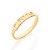 Anel Skinny Ring Com A Palavra Jesus Rommanel - Imagem 1