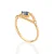 Anel skinny olho grego com 34 zircônias - Imagem 3